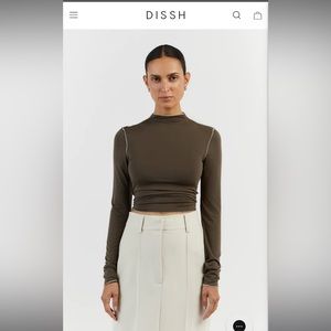 DISSH SOHO OLIVE LONG SLEEVE TOP